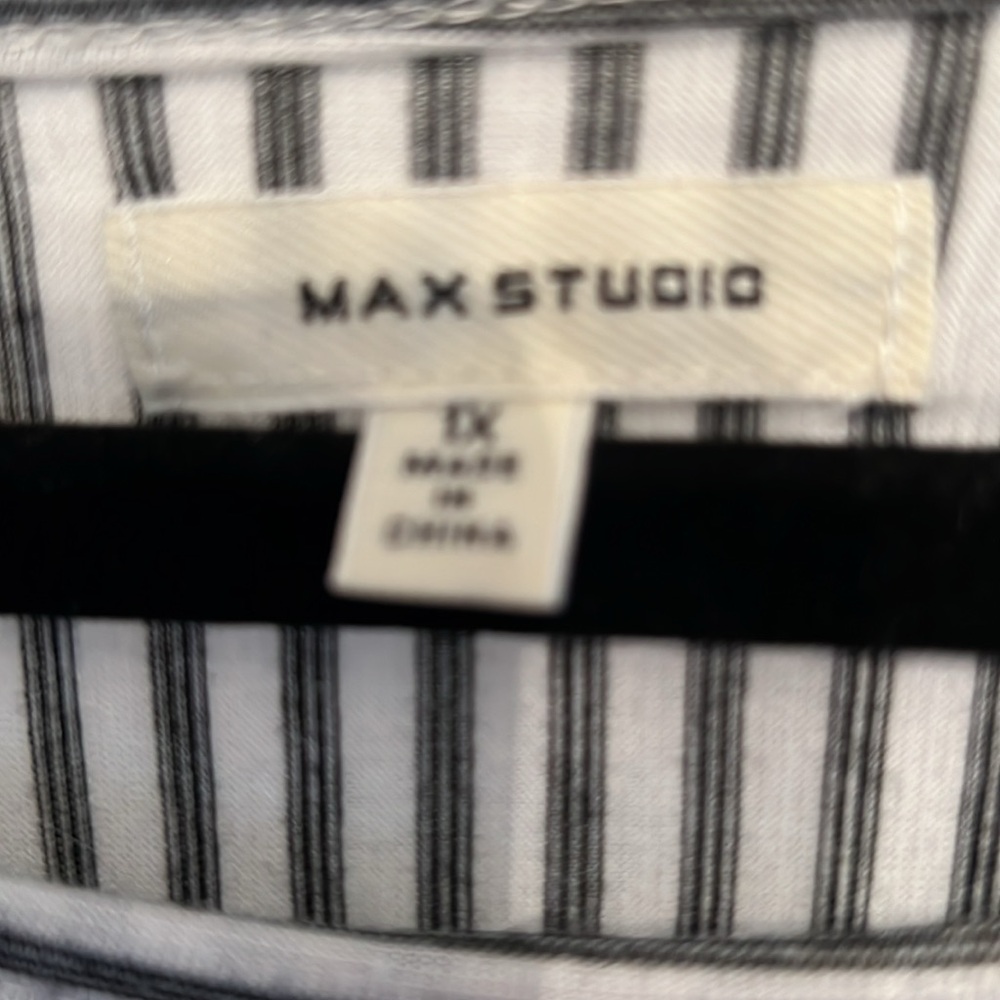 Max Studio stripe tunic - Picture 3 of 3
